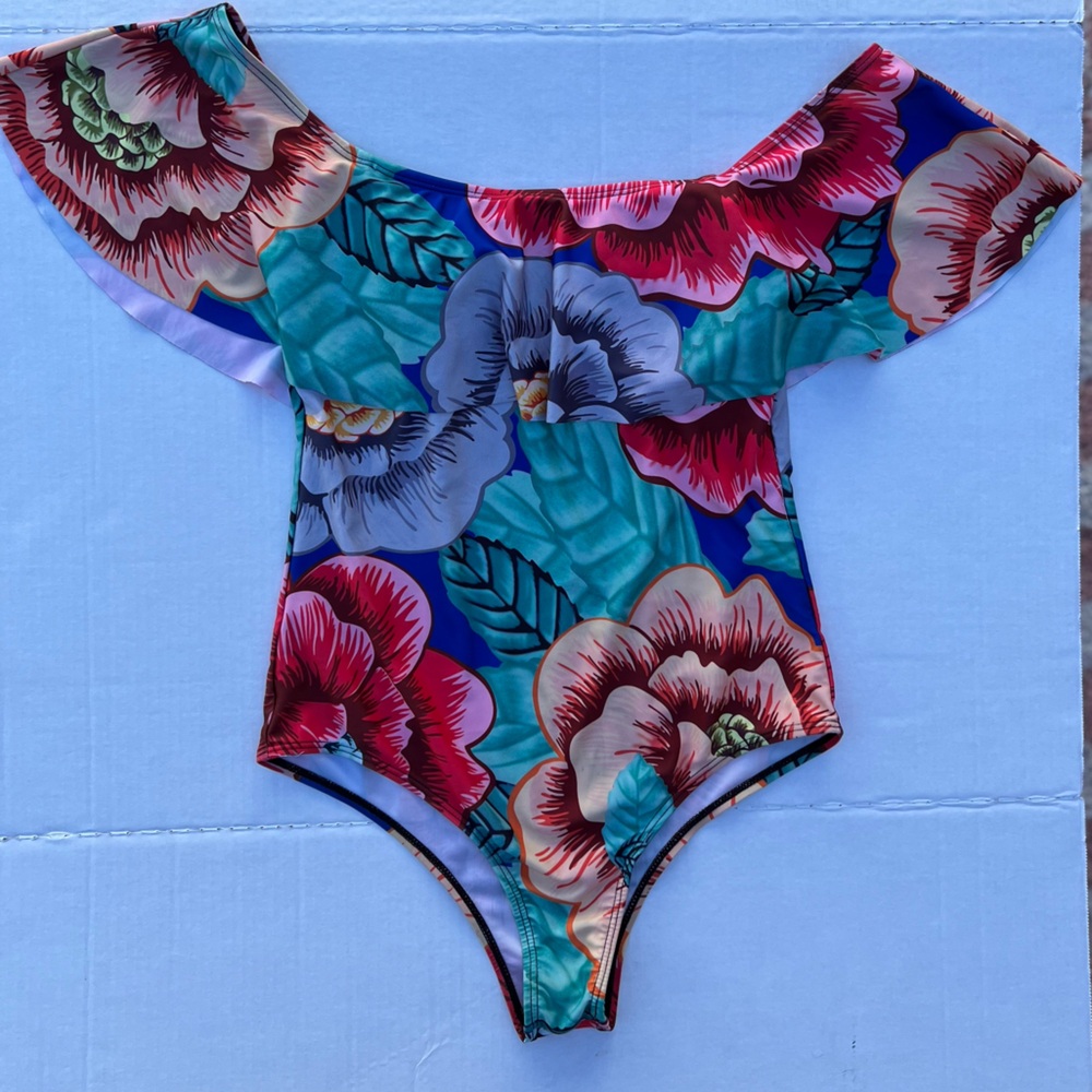 Floral Kids One Piece Swimsuit